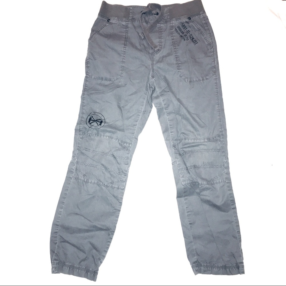 HELIX GRAY CARGO ANKLE PANTS SIZE L